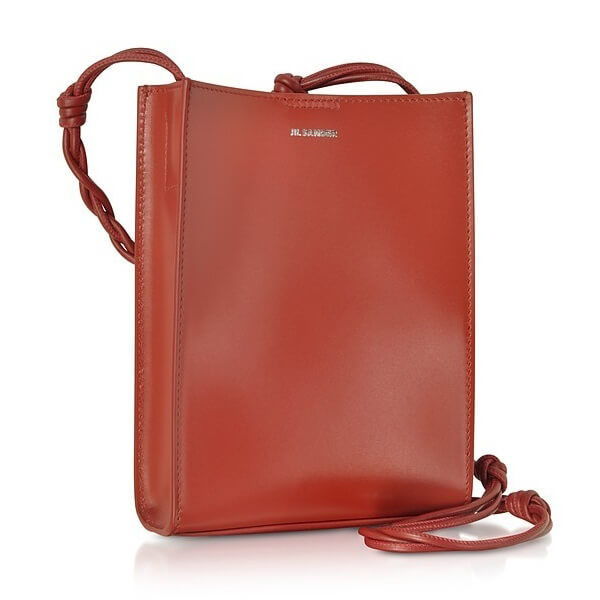 Jil Sander Tangle ジルサンダー コピー レザーショルダーバッグS DARK RED